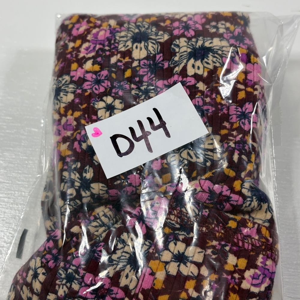 Mod Retro NWOT Free People Wishful Floral Printed Ribbed Tank in Mulberry S - Picture 9 of 9